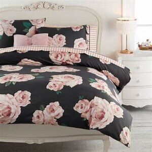 NWT PB Teen Bed of Roses KING Duvet Set